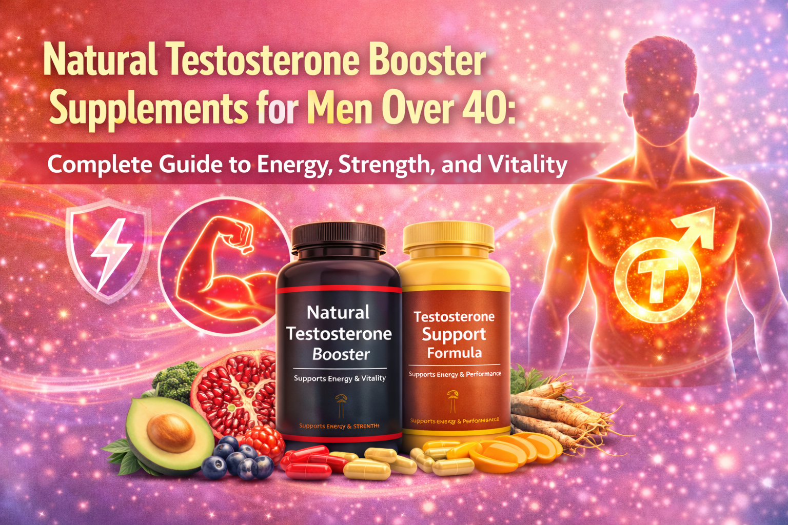 Natural Testosterone Booster Supplements for Men Over 40: Complete Guide to Energy, Strength, and Vitality Natural Testosterone Booster Supplements for Men Over 40: Complete Guide to Energy, Strength, and Vitality